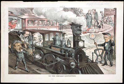To The Chicago Convention, 1880 by Joseph Keppler